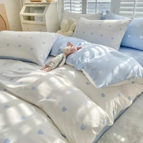 S7448232e97934129beea1c2041a57ecdN.webp Ins Nordic Black Dot Bedding Set