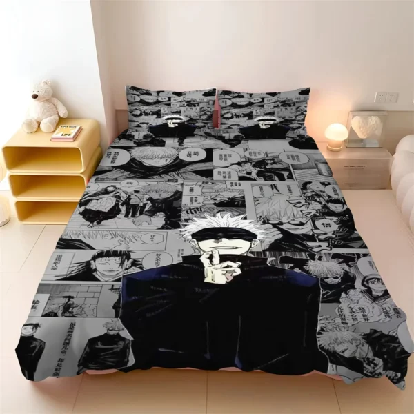 S782cbcd54879470f83becfb0cd3447baU.webp Jujutsu Kaisen Satoru Gojo Bedding Set