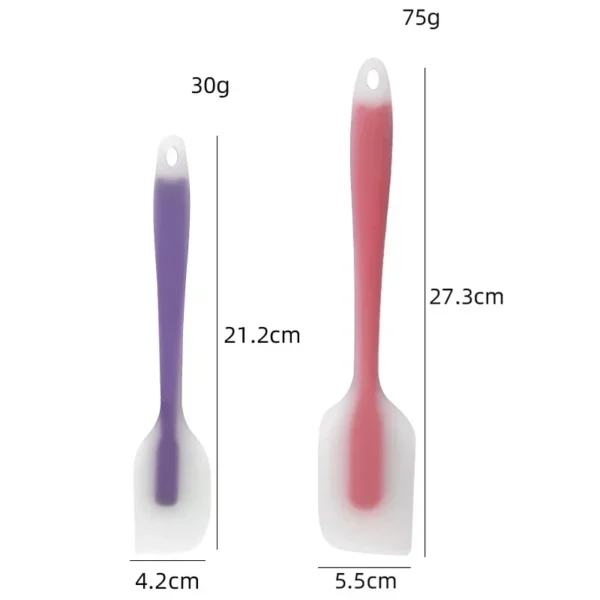 S7ab1f31e75ab481b9c85e3438fc2b351b.webp Silicone Spatula Cream Butter Cooking Baking Spatula Heat Resistant Utensils Scrape Decorator Translucent Kitchen Baking Tools