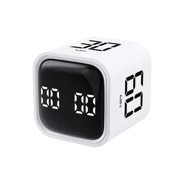 S7d503c88174d4151b097e53beeae4e69t.webp Productivity Cube Timer Gravity Sensor Flipping LED Display 4 Preset Time Dual Modes Countdown Cooking Study Mini Digital Timer