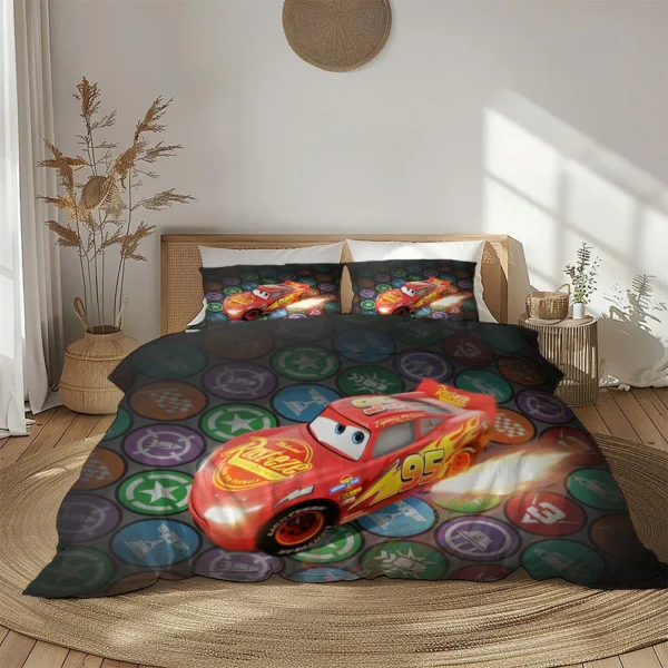 S807298efa92b472da099ce27f1a3086bK.webp Racing Mcqueen Cars Duvet Cover Set