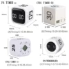 S84bcf05ae947478d86ac4b86899f4352c.webp Productivity Cube Timer Gravity Sensor Flipping LED Display 4 Preset Time Dual Modes Countdown Cooking Study Mini Digital Timer