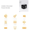 S86b1737a292743e0b433f78de362cc34E.webp Productivity Cube Timer Gravity Sensor Flipping LED Display 4 Preset Time Dual Modes Countdown Cooking Study Mini Digital Timer