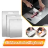 S889982abccd84a8db5924c1503c055cau.webp Stainless Steel Panel and Chopping Board Kitchen Household Thickened Double Sided Cutting Board Block Kneading Dough Board