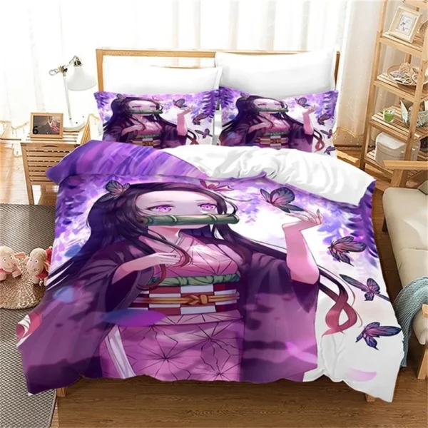 S9168bfccd2a74cbba4418d4d5cad2c93l.webp Nezuko Kamado Bedding Set