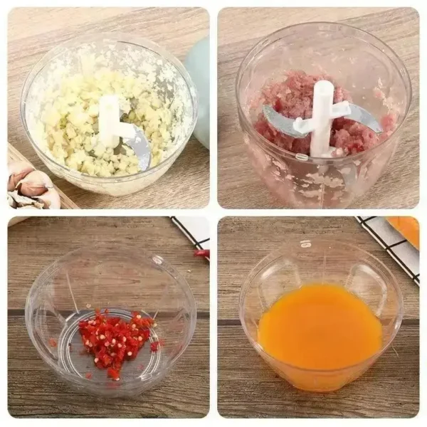 S929d45d988e64c2b84703bd6e1247254n.webp 900/500ML GarlicChopper Manual Rotate Vegetable Cutter Choppers Slicer Fruit Garlic Crusher Kitchen Gadget Blenders Meat Grinder