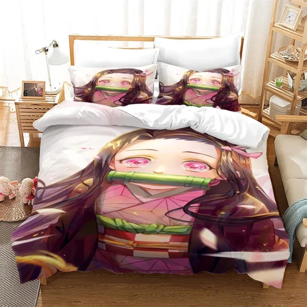 S933b1fb4056a46099e08b60d532fabdfI.webp Nezuko Kamado Bedding Set