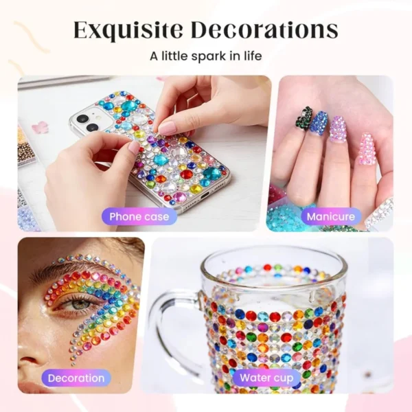 S9581a76ff7da4a4ba0c28aaf0cfe243aI.webp 2026 New Colorful DIY Resin Rhinestone Kit for Bedazzling
