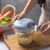 S98b7c561bb5e42a9a18c911d23a5bfceZ.webp 900/500ML GarlicChopper Manual Rotate Vegetable Cutter Choppers Slicer Fruit Garlic Crusher Kitchen Gadget Blenders Meat Grinder