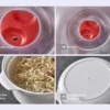 S9bcca882edb342af9de7423df07b3eeeb.webp Microwave Oven Special Box Heated Soup Pot Rice Steamed Hot Steamed Buns Buns With Lid Eco-friendly Food Grade Kitchen Tool