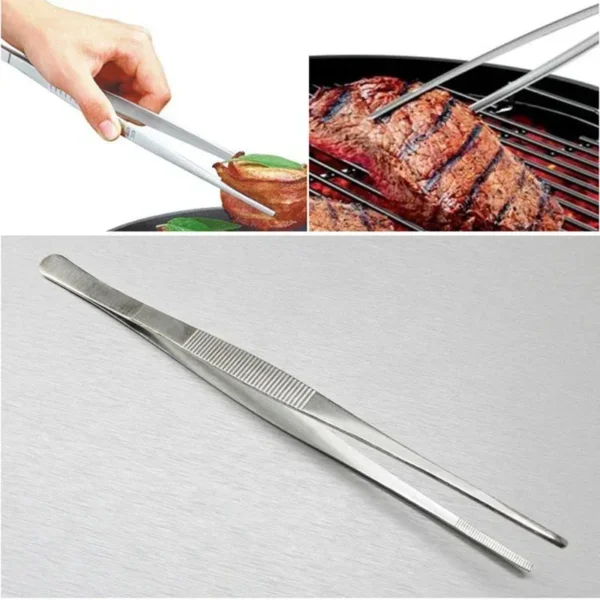Sa44cbd1a5e1b4f48a74b715f1f609d96G.webp Multifunction Barbecue Tongs Food Tongs Food Clip Kitchen Gadgets Stainless Steel Churrasco Tweezers Clip Buffet BBQ Tool