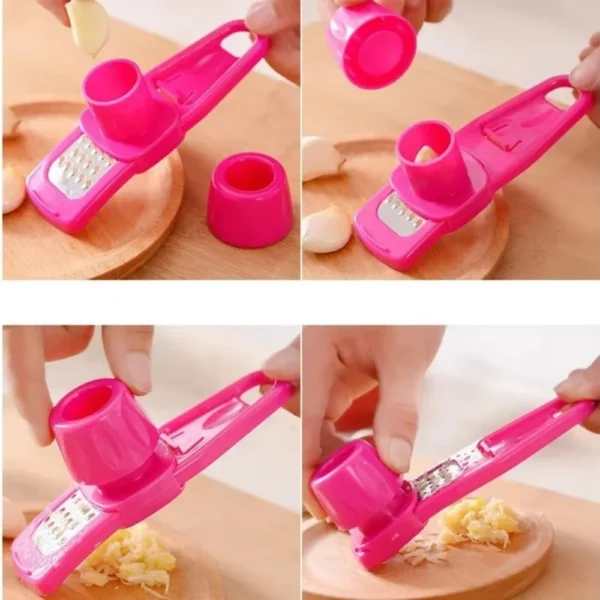 Sa5d9cb70c20e44fd9c31ff6d1bd24a30v.webp Garlic Peeler Ginger Garlic Press Grinding Grater Planer Slicer Garlic Crusher Chopper Cooking Tool For Kitchen Grater Grinder