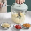 Sa95d8c377b7f4f8ba625d456a4518c67O.webp 900/500ML GarlicChopper Manual Rotate Vegetable Cutter Choppers Slicer Fruit Garlic Crusher Kitchen Gadget Blenders Meat Grinder
