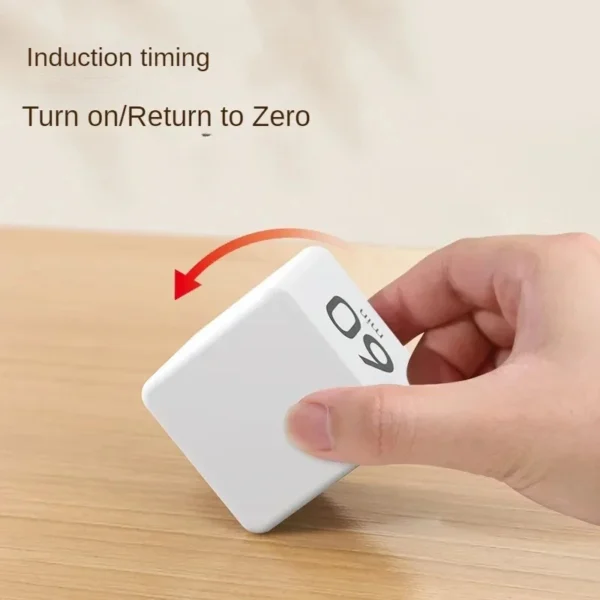 Sb2219610b831481b8a901fa940fe475dO.webp Productivity Cube Timer Gravity Sensor Flipping LED Display 4 Preset Time Dual Modes Countdown Cooking Study Mini Digital Timer