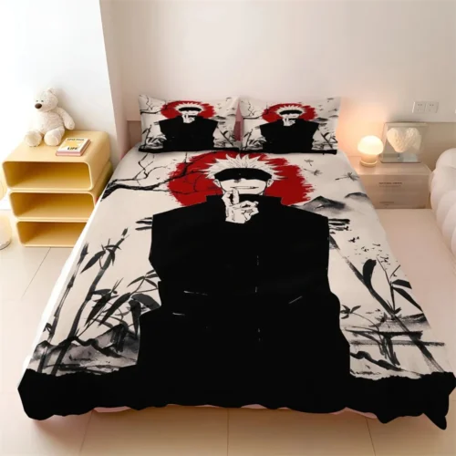 Sb59db3cf76614fb0acbb3701803874f4J.webp Jujutsu Kaisen Satoru Gojo Bedding Set
