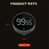 Sbd7586461844449d8a74b4d01855d6a0v.webp Dinrgo Magnetic Digital Timers Manual Countdown Kitchen Timer Countdown Clock Mechanical Counter for Cooking Shower Study