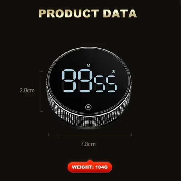 Sbd7586461844449d8a74b4d01855d6a0v.webp Dinrgo Magnetic Digital Timers Manual Countdown Kitchen Timer Countdown Clock Mechanical Counter for Cooking Shower Study