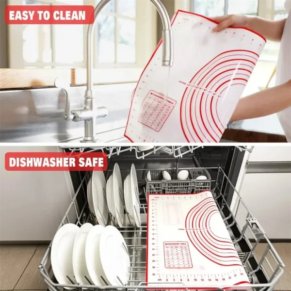 Sc21faf7b164d4c69a2203b4911235e1dI.webp UNTIOR 1PCS Silicone Baking Mat Kneading Pad Dough Mat Pizza Cake Dough Maker Kitchen Cooking Grill Non-Stick Gadgets Bakeware