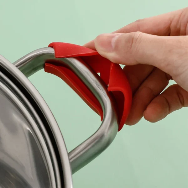 Sc4d443b4565e4db6812f861dd39c01df9.webp 2Pcs Silicone Pan Handle Cover Heat Insulation Assist Handle Holder Grip Sleeve Kitchen Gadgets