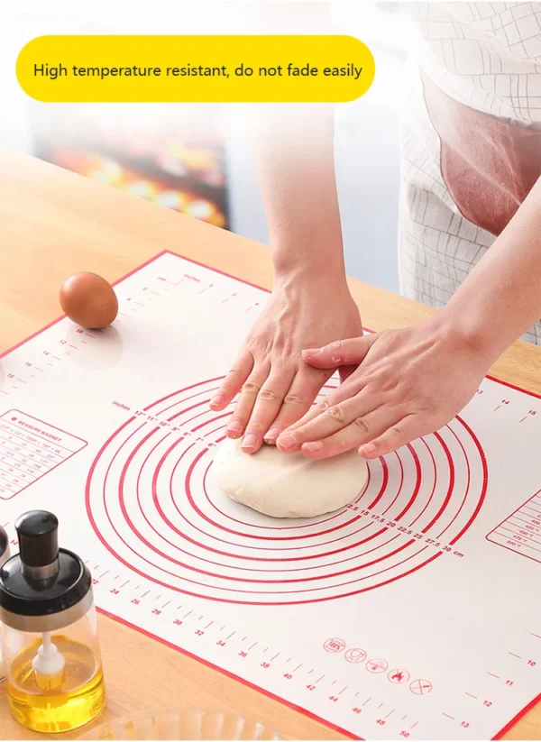 Scc9f6ef9b5274b9e946151b2afe4691aa.webp UNTIOR 1PCS Silicone Baking Mat Kneading Pad Dough Mat Pizza Cake Dough Maker Kitchen Cooking Grill Non-Stick Gadgets Bakeware