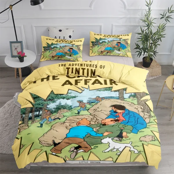 Scd19e48605eb4d14ab58511f4012e8efJ.webp Tintin Adventure Tales Children Duvet Cover Set
