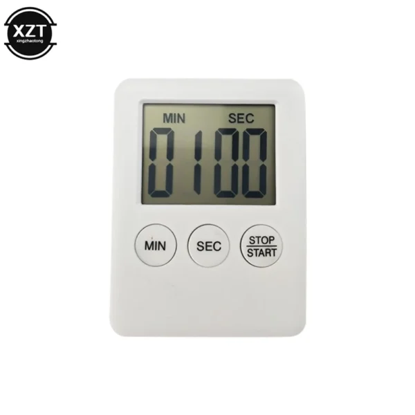 Scd43ed9d2ad44c9f961330cc4f85807dJ.webp Magnetic Kitchen Timer Digital Cooking Baking LCD Count Down Up Loud Alarm Countdown Alarm Magnet Clock Sleep Clock Kitchen Sup