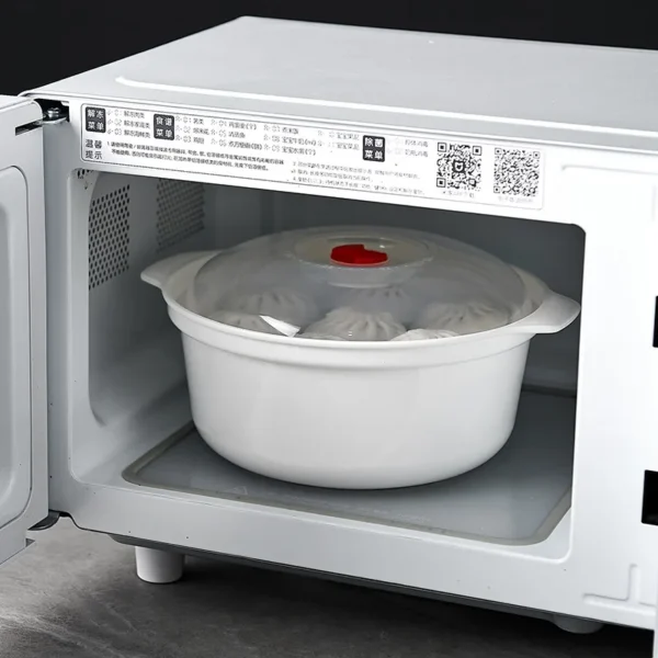 Scefd0cc595b04d7db013614972c2e5cf6.webp Microwave Oven Special Box Heated Soup Pot Rice Steamed Hot Steamed Buns Buns With Lid Eco-friendly Food Grade Kitchen Tool