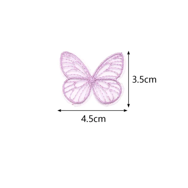Scf78ef91c77c44acafdfc23ecdf99585B.webp 20Pcs/Lot 3.5*4.5cm Embroidery Fabric Butterfly Flowers