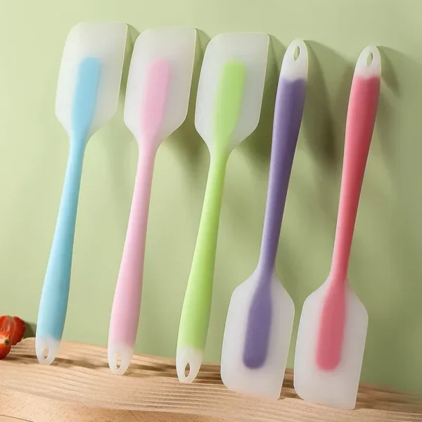 Sd750785f2c264aad8bdc634279f27afdJ.webp Silicone Spatula Cream Butter Cooking Baking Spatula Heat Resistant Utensils Scrape Decorator Translucent Kitchen Baking Tools