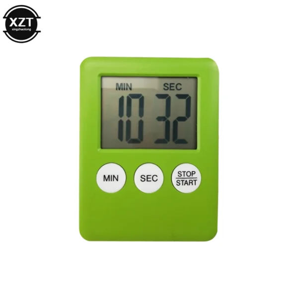Sdf21afe9f7594b3bacb4ae564313e5902.webp Magnetic Kitchen Timer Digital Cooking Baking LCD Count Down Up Loud Alarm Countdown Alarm Magnet Clock Sleep Clock Kitchen Sup