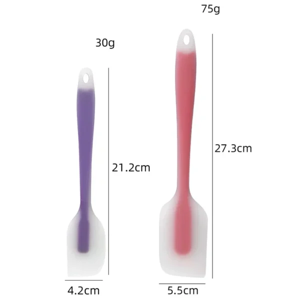 Se360c5ce01b642058f5b901122181a61Z.webp Silicone Spatula Cream Butter Cooking Baking Spatula Heat Resistant Utensils Scrape Decorator Translucent Kitchen Baking Tools