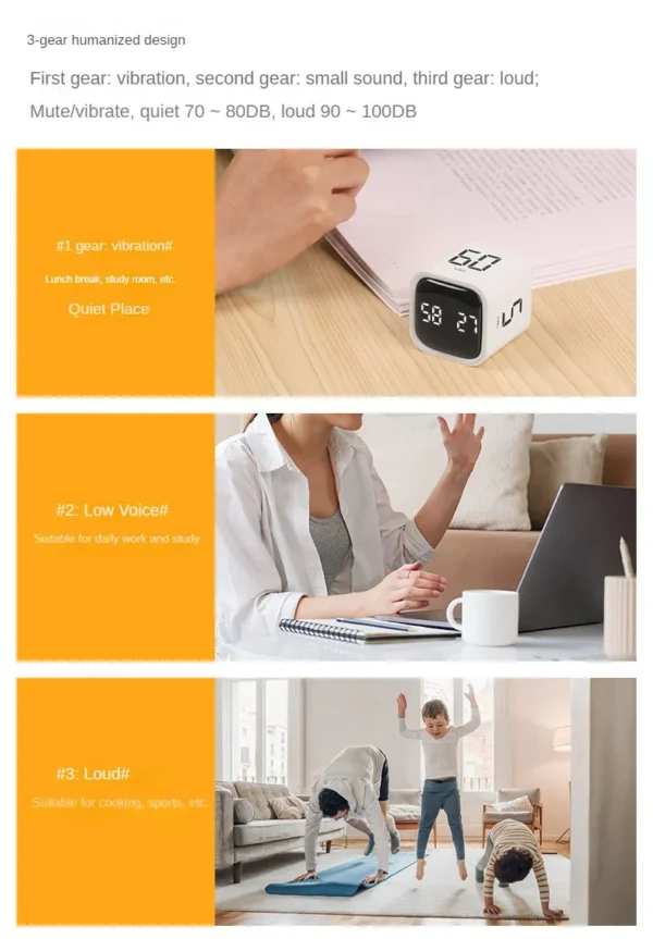 Se71d30c689774d5fa510537a80d69ac9U.webp Productivity Cube Timer Gravity Sensor Flipping LED Display 4 Preset Time Dual Modes Countdown Cooking Study Mini Digital Timer