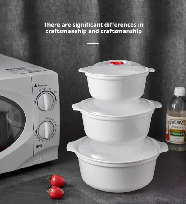 Sed3d61b5ce8b40478eb77810fd0f76c8c.webp Microwave Oven Special Box Heated Soup Pot Rice Steamed Hot Steamed Buns Buns With Lid Eco-friendly Food Grade Kitchen Tool