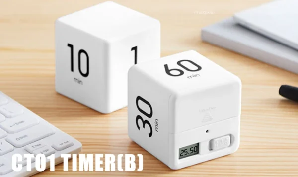 Sf3f2aaa392dc415da9fba0053c917429P.webp Productivity Cube Timer Gravity Sensor Flipping LED Display 4 Preset Time Dual Modes Countdown Cooking Study Mini Digital Timer