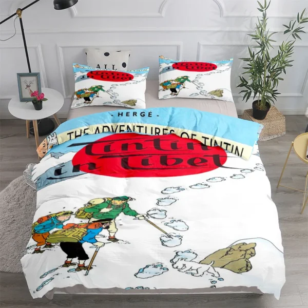 Sf97d85e5251144a4a10f61dfc0d1f943X.webp Tintin Adventure Tales Children Duvet Cover Set