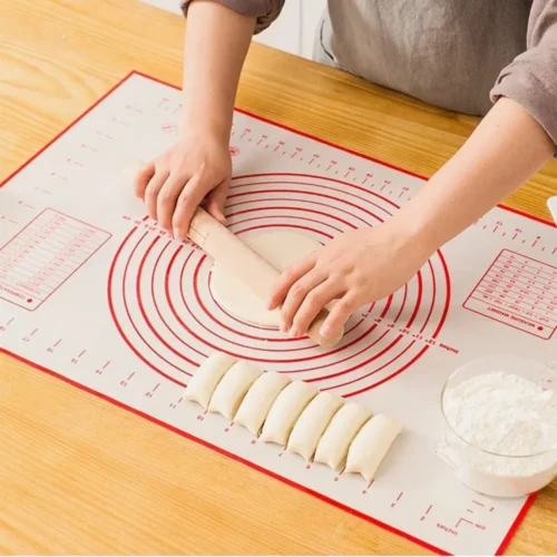 Sf9829ea58cae4fd1b4b6318e314002fcE.webp UNTIOR 1PCS Silicone Baking Mat Kneading Pad Dough Mat Pizza Cake Dough Maker Kitchen Cooking Grill Non-Stick Gadgets Bakeware