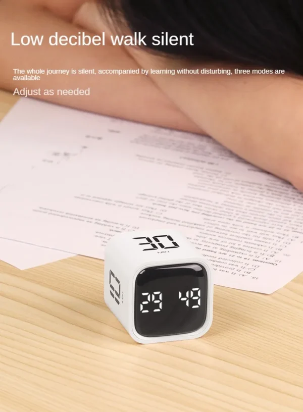 Sfc1e77937b144bcbabef82c26c4efbc4i.webp Productivity Cube Timer Gravity Sensor Flipping LED Display 4 Preset Time Dual Modes Countdown Cooking Study Mini Digital Timer